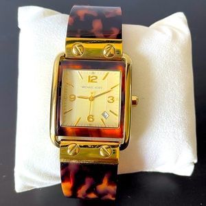 Michael Kors tortoise shell watch